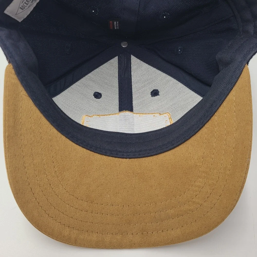 Rockaway Beach Hat Snapback Blue Brown Corduroy Surf Shop New York Patch Men